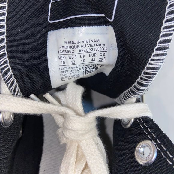 Converse All Star Chucks 70 Hi Twisted Prep Black Mouse 166855C Men's Size 10 - Picture 7 of 7